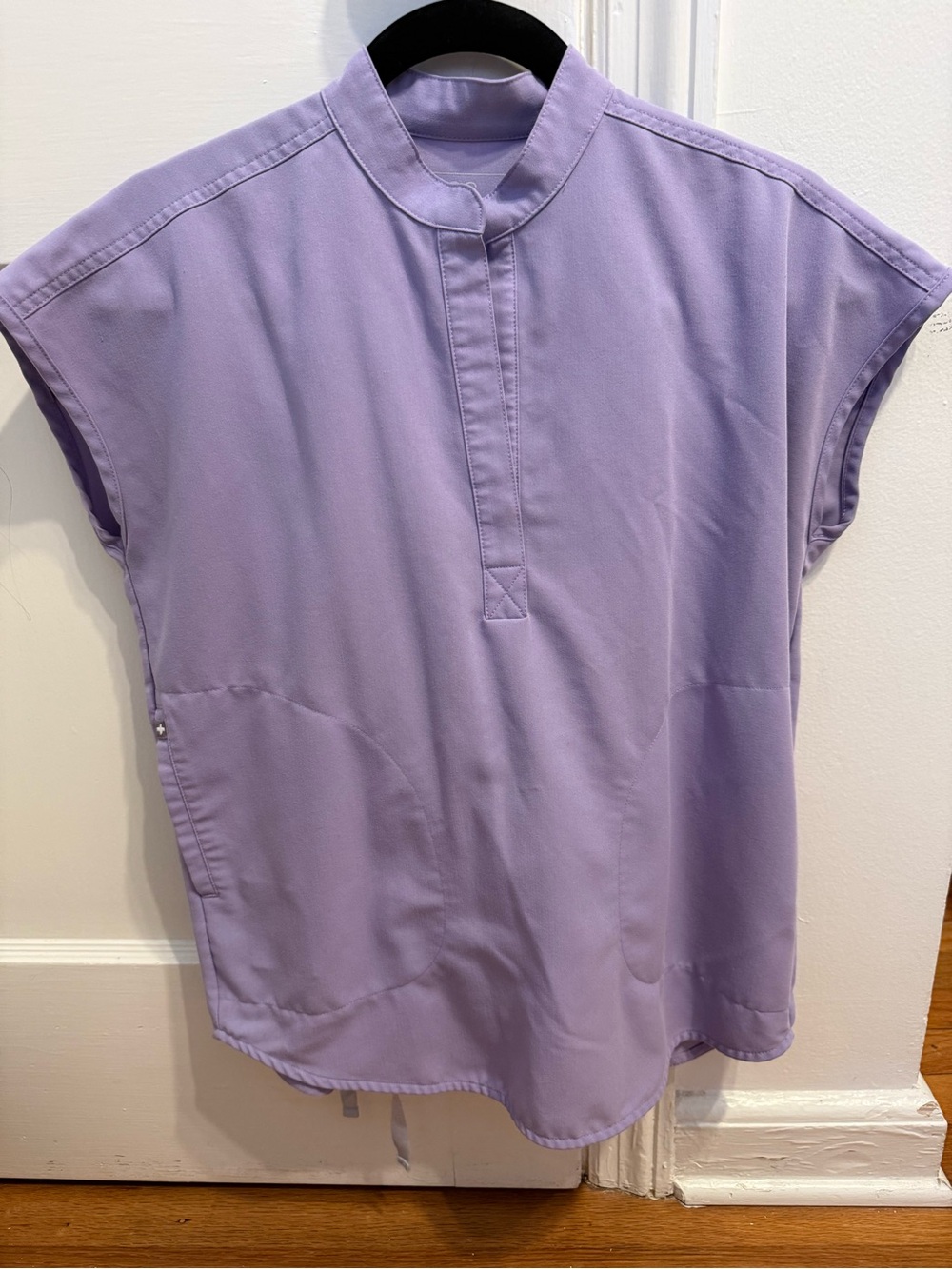 Figs Rafaela Oversized Scrub Top XXS Womens Lavender